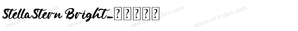 StellaStern Bright字体转换